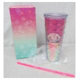 New Large Barbie Mermaid theme insulated Tumbler
