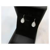 Pair new genuine .925 Silver & Pearl Earrings