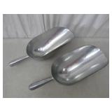 Pair HUGE 14' cast aluminum Food Scoop