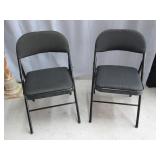 Pair cushioned folding Chair