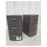 Set of 2 weave drawer Chest