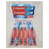 9 count new Colgate Toothbrush & Toothpaste