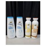 4 count new Large Dove Body wash