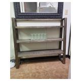Nice narrow wooden Display Shelf Unit