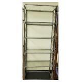 Beautiful Rustic metal Frame Glass Display Shelf