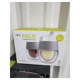 Set of 2 new cooling Wine Glasses