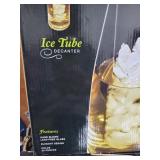 Brand new ice tube Handblown glass Decanter