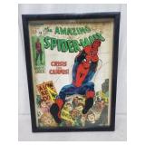 New Spiderman Framed glass wall Decor