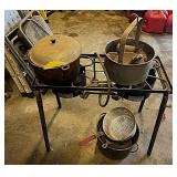 2 Burner Camp Chef Gas Grill w/pots