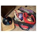 3 Bowling Balls & accessories