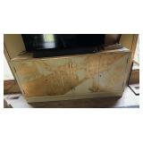 Gold Accent Entertainment Cabinet