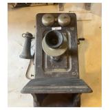 Antique Wall Phone-complete