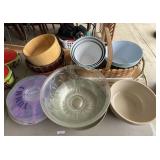 Crock and Misc Large Bowls