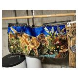 2 Hunting Dog Tapestries and deco light string