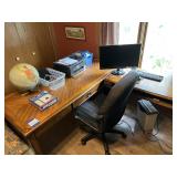 Desk-Computer w/printer-Chair-Shredder