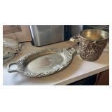 Heavy Metal Serving Tray & Bucket