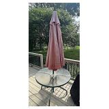 Outdoor Table & Umbrella