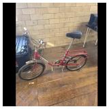 Vintage Bianchi Folding Bicycle Red