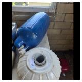 Lot of 2 Boat Fenders and a White Base with Metal