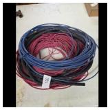 Lot of Assorted Electrical Wire - Blue, Black, and