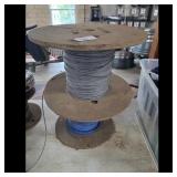 Large Spool of Electrical Wire - Gray and Blue