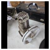 Vintage Air Compressor Pump Head with Pulley and T