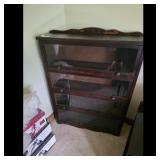 Vintage Barrister Style Bookcase with Glass Doors