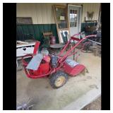 Red Troy-Bilt Tiller with Briggs & Stratton Engine