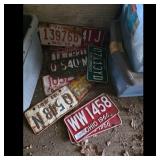 Lot of Vintage License Plates - Ohio, Idaho, Color