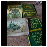 John Deere and American Farmers Vintage Metal Sign