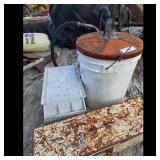 Lot of Farm Equipment Accessories: Bucket Pump, Me