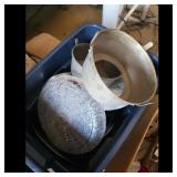 Vintage Bundt Pan and Crystal Bowl Set