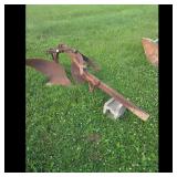 Vintage Single Bottom Plow Attachment for Tractor