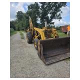 Ford Industrial Backhoe with Clam Bucket