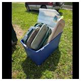 Lot of Storage Totes and Lids