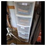 Plastic Storage Drawer Unit with Automotive Repair