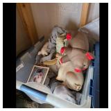 Vintage Ceramic Piggy Bank Lot with Photo