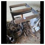 Adjustable Roller Stand with Metal Rollers