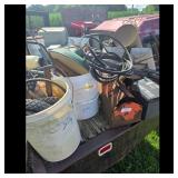 Lot of Assorted Farm & Garden Supplies - Buckets,