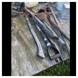 Lot of Assorted Garden Tools - Shovel, Pitchfork,