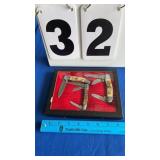 Kentucky Stud 3 Knives in display