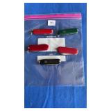 5 small Swiss knives