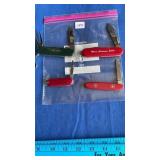 4 Swiss type knives