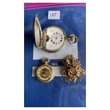 8 Days Pocket Watch, Elgin very small pocket