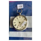 Yates Slow Beat Key Winding Pocket Watch