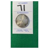 One Troy Ounce 999 Fine Silver Liberty Coin