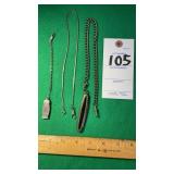 3 Pocket Watch Chains 6 inch 12 inch 16 inch