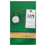 M. G. Howe Regina Pocket Watch with chain does