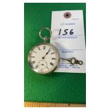 Key type Pocket Watch with key does run