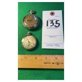 2 Pocket Watches Small one runs